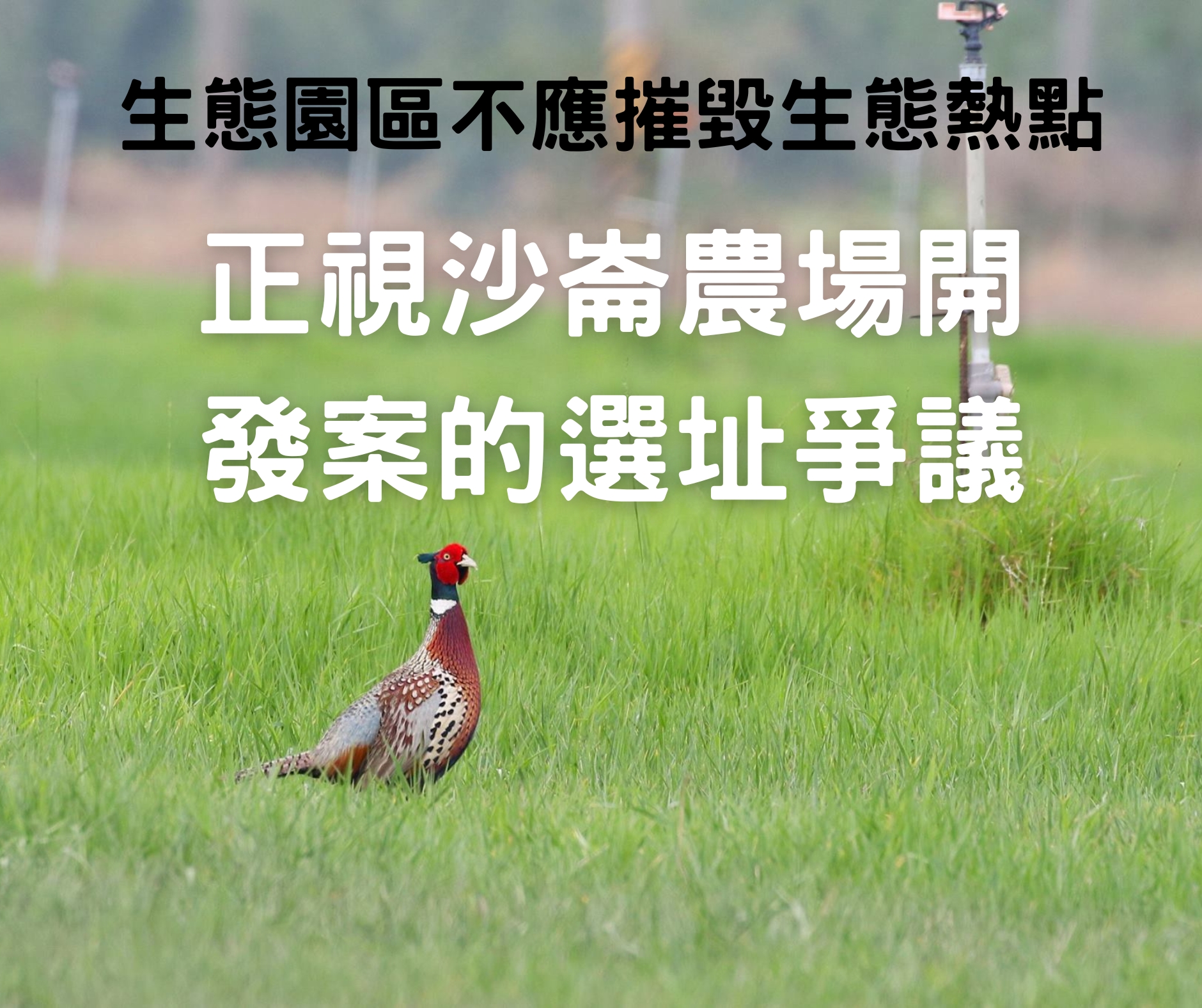 2025.9.24新聞稿：【聯合聲明稿】生態園區不應摧毀生態熱點：正視沙崙農場開發案的選址爭議